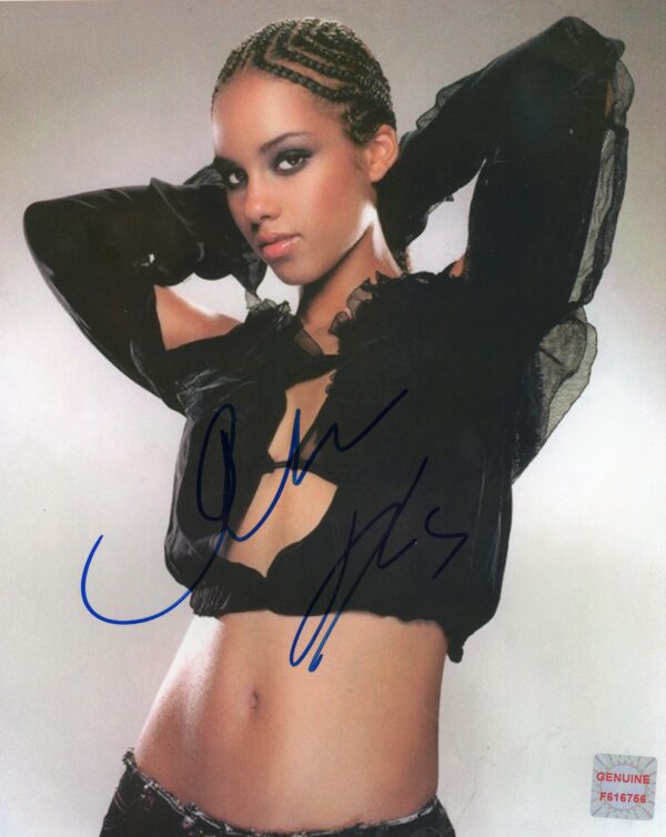 Alicia Keys Autographed 8x10 Photo