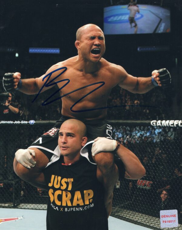 BJ Penn UFC Autographed 8x10 Photo