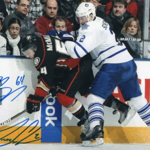 Brandon McMillan & Luke Schenn Ducks & Maple Leafs Autographed 8x10 Photo