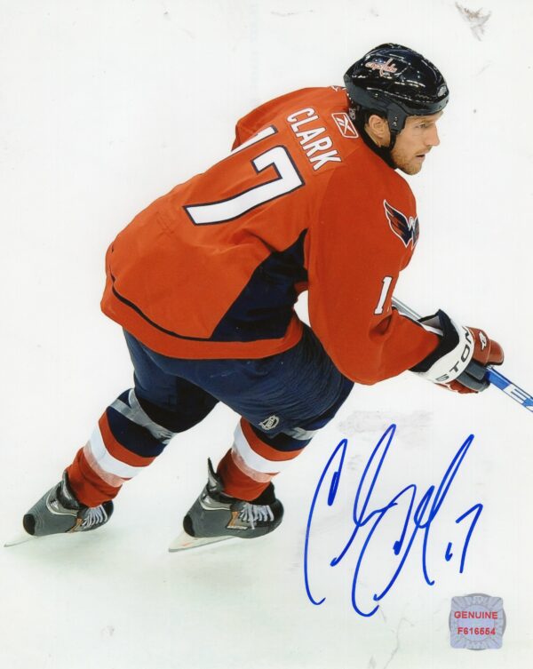 Chris Clark Washington Capitals Autographed 8x10 Photo