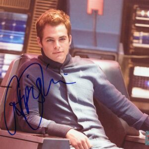Chris Pine Autographed 8x10 Photo