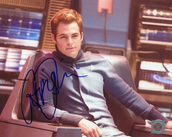 Chris Pine Autographed 8x10 Photo