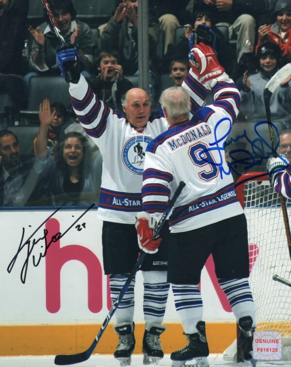 Lanny McDonald & Dave "Tiger" Williams Autographed 8x10 Photo