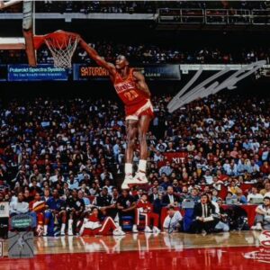 Dominique Wilkins Atlanta Hawks Autographed 8x10 Dunking Photo