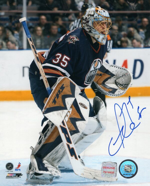 Dwayne Roloson Edmonton Oilers Autographed 8x10 Photo