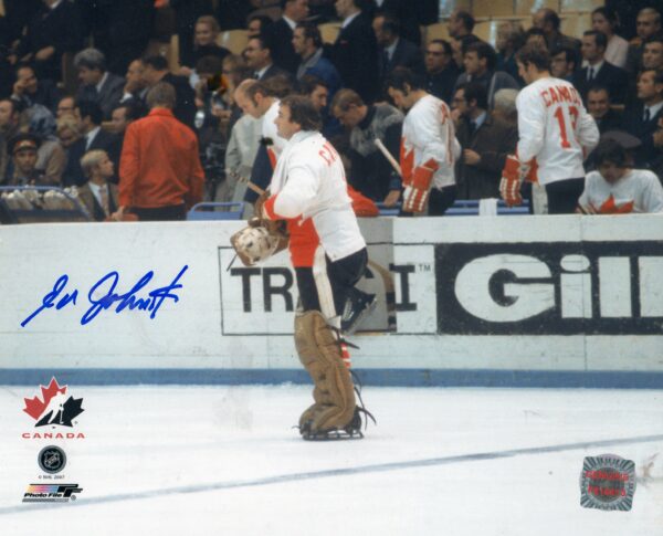 Ed Johnston Team Canada Autographed 8x10 Photo