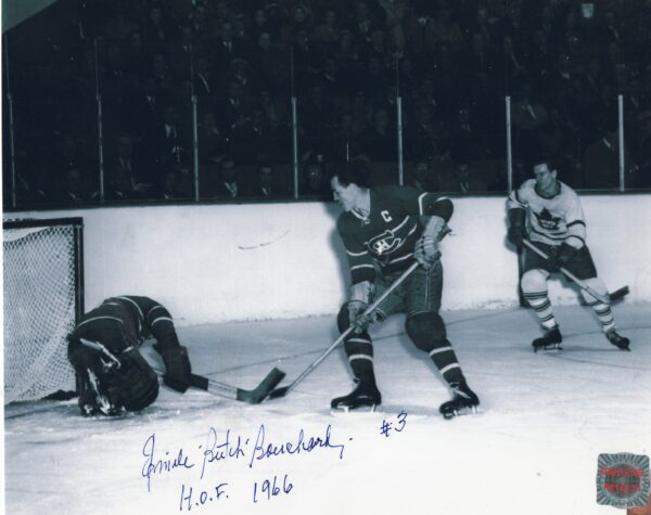 Emile Bouchard Montreal Canadiens Autographed 8x10 Photo