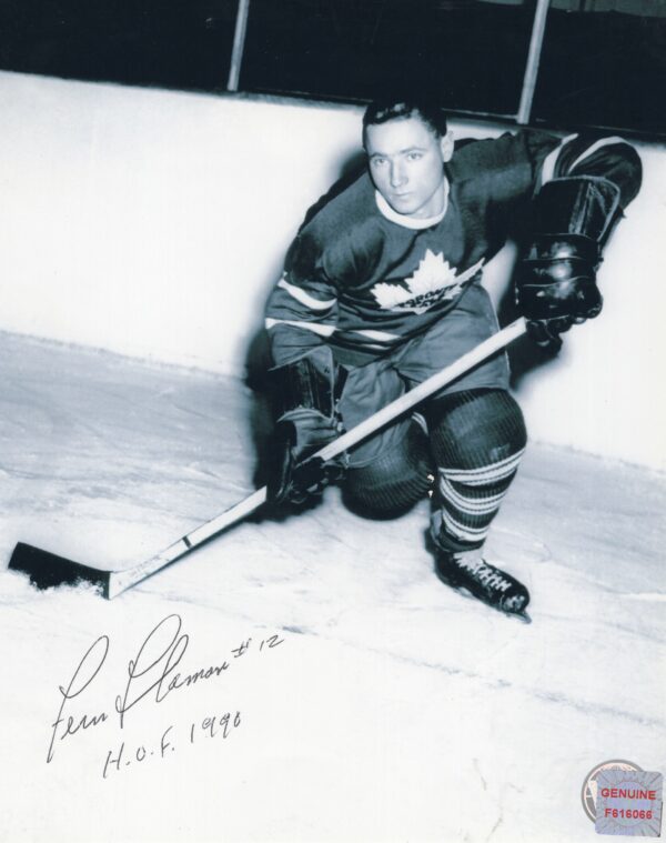 Fern Flaman Toronto Maple Leafs Autographed 8x10 Photo