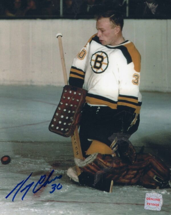 Gerry Cheevers Boston Bruins Autographed 8x10 Photo