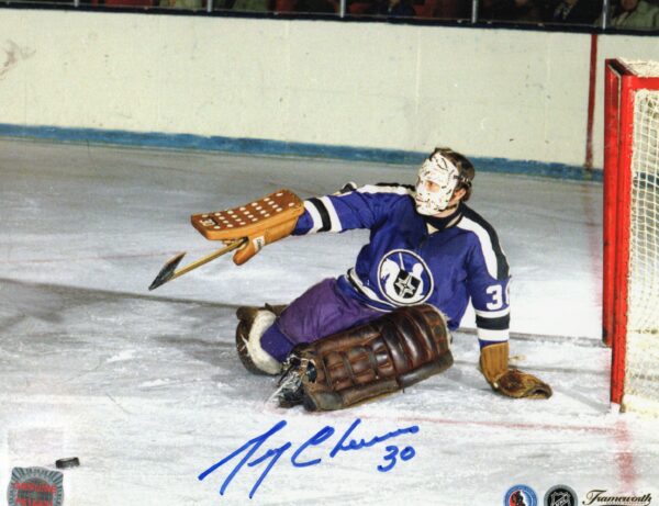 Gerry Cheevers Cleveland Crusaders Autographed 8x10 Photo