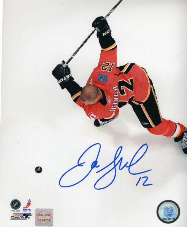 Jarome Iginla Autographed Calgary Flames 8x10 Photo