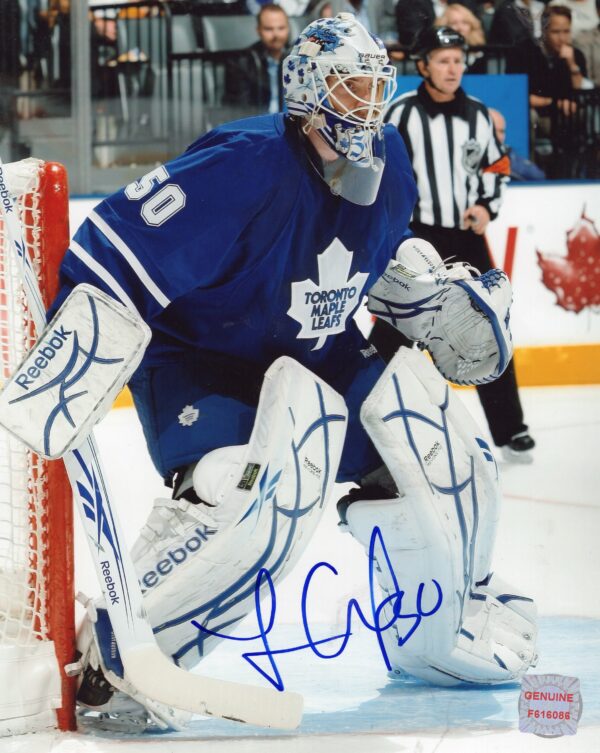 Jonas Gustavsson Toronto Maple Leafs Autographed 8x10 Photo