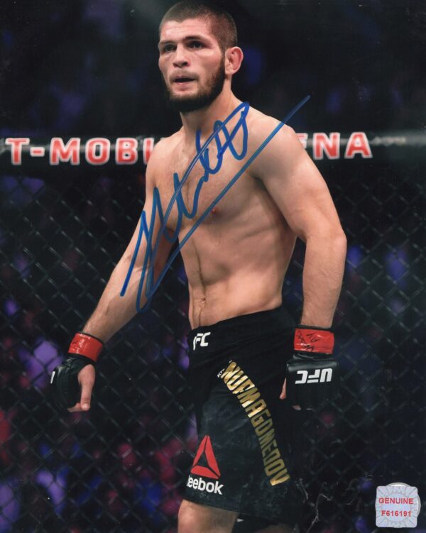 Khabib Nurmagomedov UFC Autographed 8x10 Photo