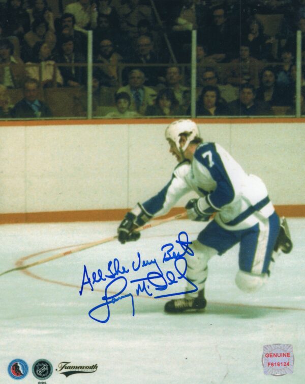 Lanny McDonald Toronto Maple Leafs Autographed 8x10 Photo