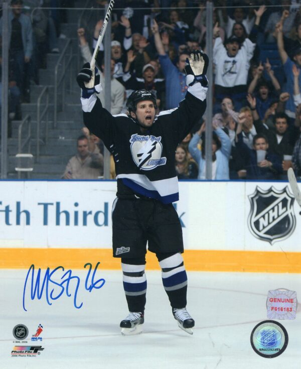 Martin St.Louis Tampa Bay Lightning Autographed 8x10 Photo