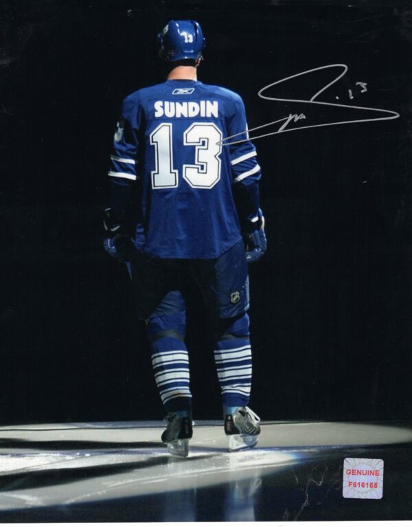 Mats Sundin Toronto Maple Leafs Autographed 8x10 Photo