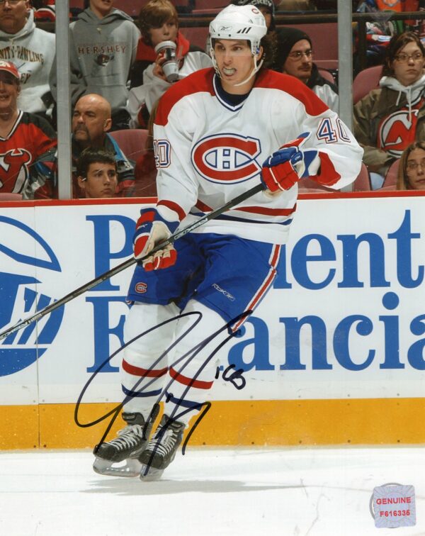 Max Lapierre Montreal Canadiens Autographed 8x10 Photo
