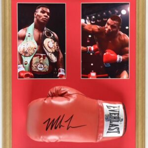 Mike Tyson Autographed Custom Framed Everlast Boxing Glove Display (Beckett & Tyson)