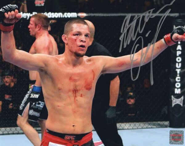 Nate Diaz UFC Autographed 8x10 Photo