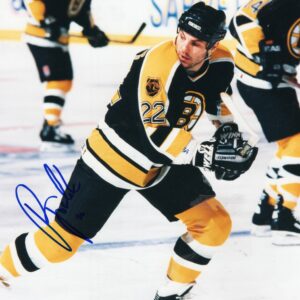 Rick Tocchet Boston Bruins Autographed 8x10 Photo
