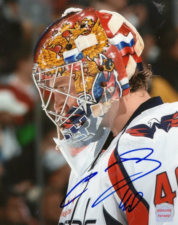 Semyon Varlamov Washington Capitals Autographed 8x10 Photo