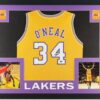 Shaquille O'Neal Los Angeles Lakers Framed Jersey
