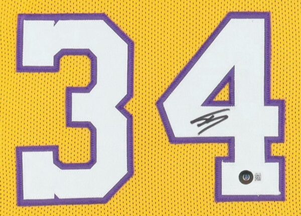 Shaquille O'Neal Los Angeles Lakers Framed Jersey - Image 2
