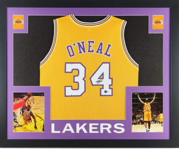 Shaquille O'Neal Los Angeles Lakers Framed Jersey