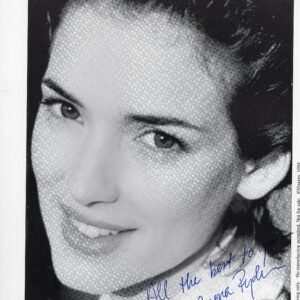 Winona Ryder Autographed 8x10 Photo
