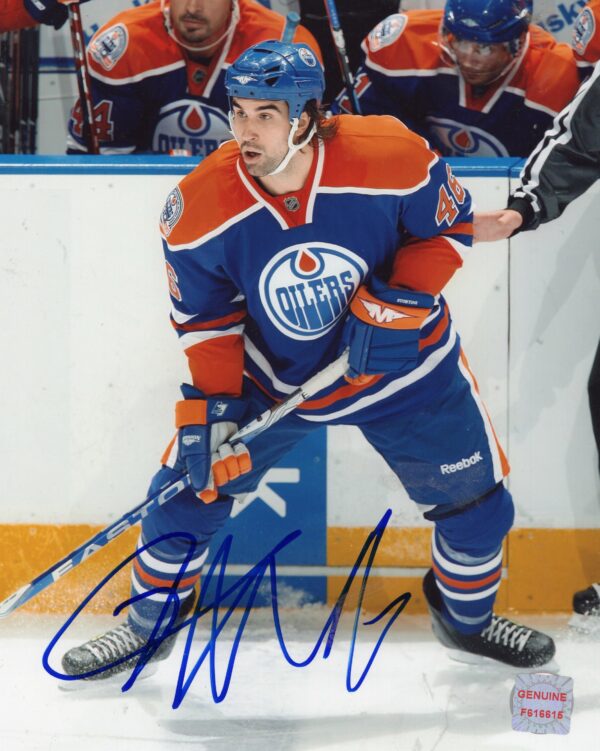 Zack Stortini Edmonton Oilers Autographed 8x10 Photo