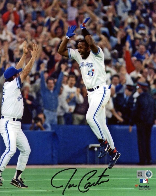 Joe Carter Toronto Blue Jays Autographed 8" x 10" 1993 World Series Walk Off Photograph