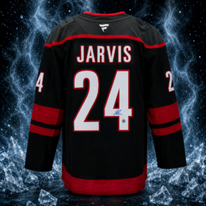 Seth Jarvis Carolina Hurricanes Signed 2026 Stanley Cup Fanatics Jersey