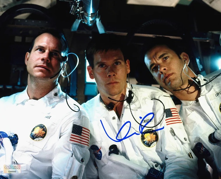 Kevin Bacon Autographed 1995 Apollo 13 Tom Hanks, Bill Paxton 8x10 Photo