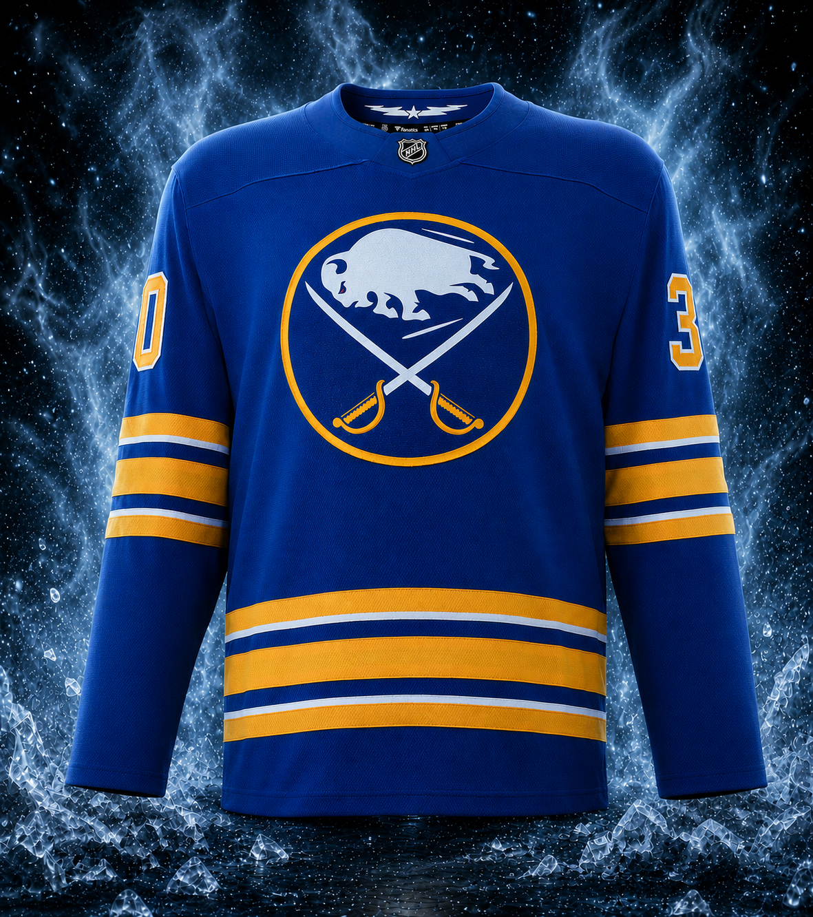 Tom Barrasso Buffalo Sabres Autographed Fanatics Breakaway Jersey - Image 2