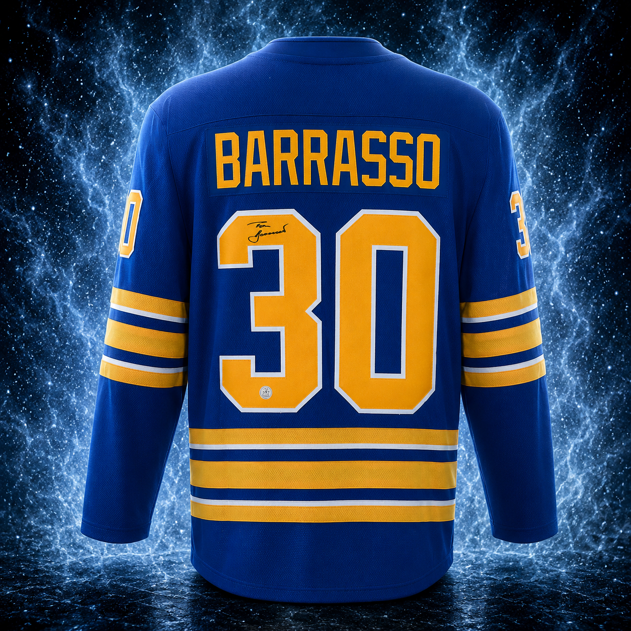 Tom Barrasso Buffalo Sabres Autographed Fanatics Breakaway Jersey