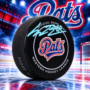 Connor Bedard Autographed Regina Pats Official CHL Game Puck