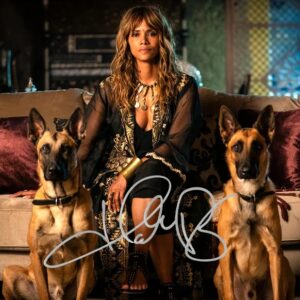 Halle Berry Autographed 2019 John Wick Sofia with Lerna and Orthrus 8x10 Photo