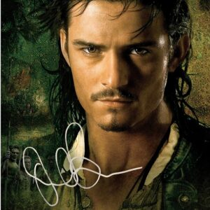 Orlando Bloom Autographed Pirates of the Caribbean 8×10 Portrait Photo