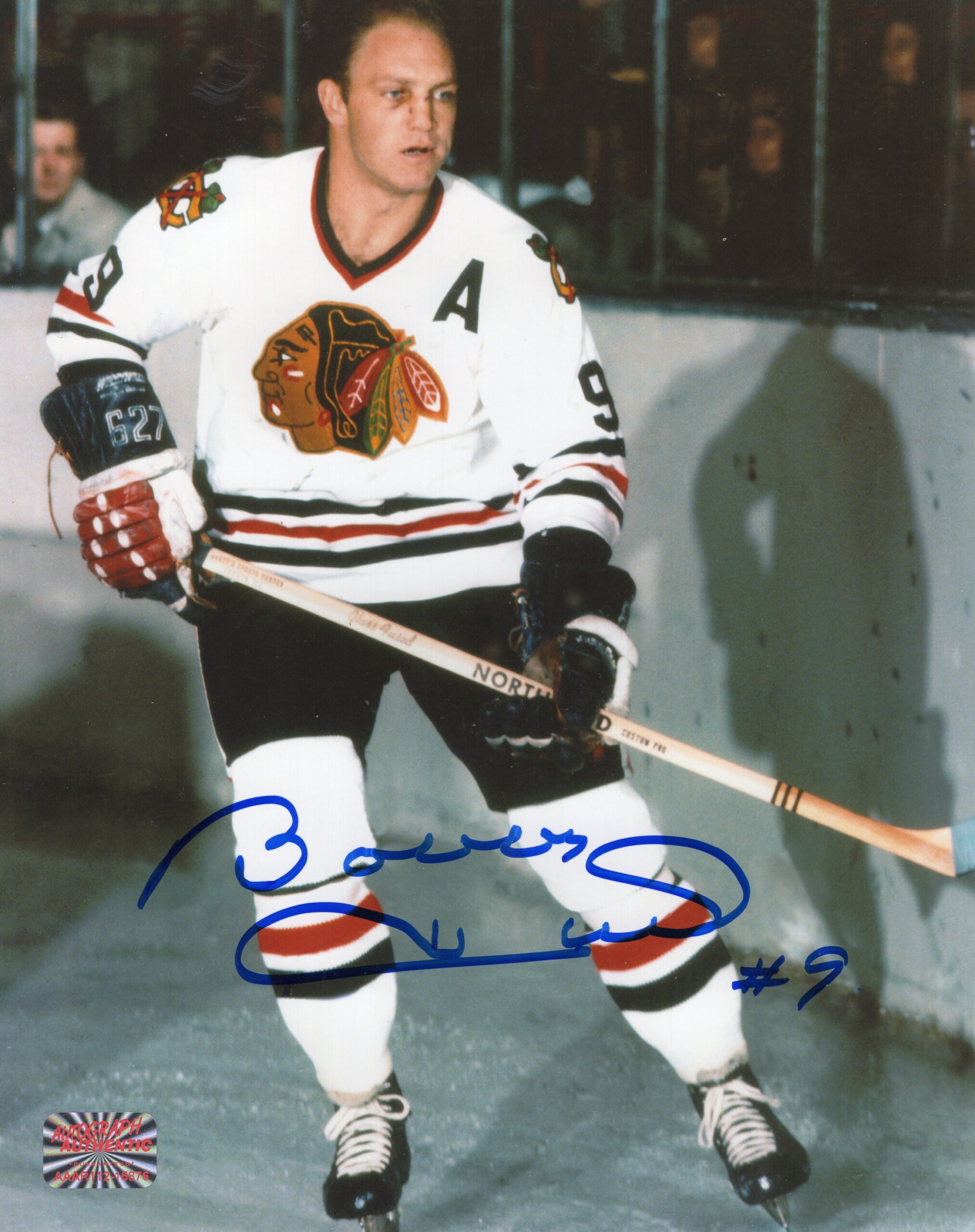 Bobby Hull Chicago Blackhawks The Golden Jet Autographed 8x10 Photo