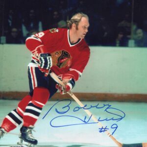 Bobby Hull Chicago Blackhawks In Full Stride Autographed 8x10 Photo