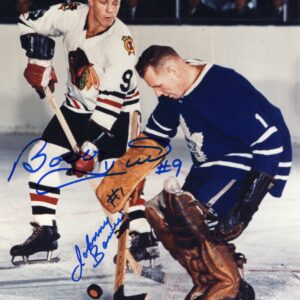 Johnny Bower & Bobby Hull Duo Autographed 8x10 Photo