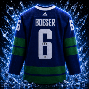 Brock Boeser Vancouver Canucks Autographed Blue Alternate Adidas Authentic Jersey