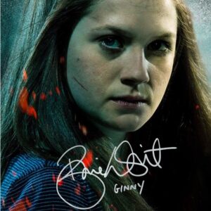 Bonnie Wright Autographed Ginny Weasley 8×10 Close Up Photo