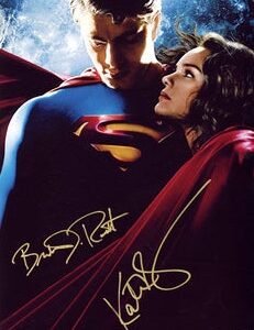 Brandon Routh, Kate Bosworth Autographed Superman Returns Embrace 16x20 Photo