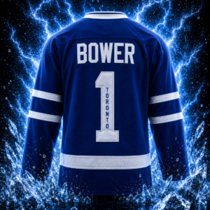 Johnny Bower Autographed Toronto Maple Leafs Fanatics Breakaway Jersey