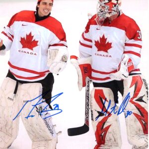 Martin Brodeur & Marc-Andre Fleury Team Canada Autographed 8x10 Photo