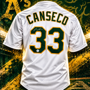 Jose Canseco Autographed Oakland City Design Baseball Jersey