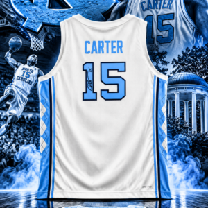 Vince Carter North Carolina Tar Heels Autographed Jordan Brand Replica Jersey