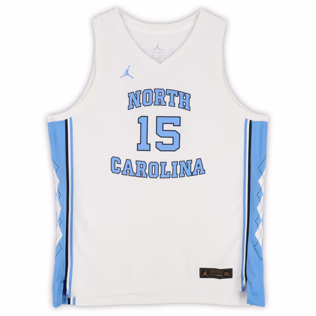 Vince Carter North Carolina Tar Heels Autographed Jordan Brand Replica Jersey - Image 4