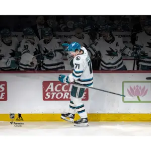 Macklin Celebrini San Jose Sharks Unsigned Breaks Franchise Single-Season Points Record Celebration Photograph